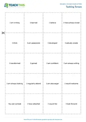 Business English email cover letters activity preview featuring grammar and vocabulary exercises, gap-fill and matching activities for upper-intermediate B2 level students