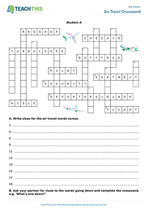 Air Travel Crossword Preview