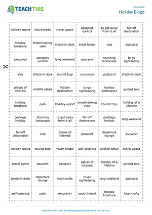 Holiday Bingo Preview