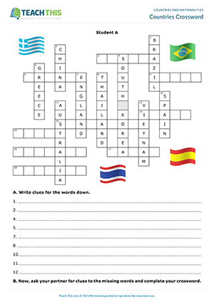 Countries Crossword Preview