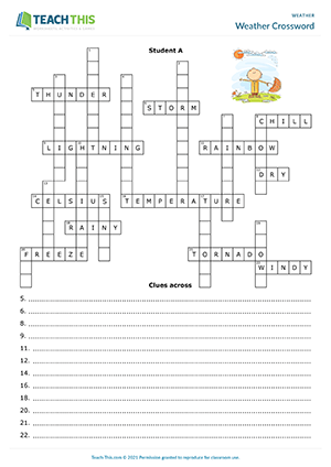Weather Crossword Preview