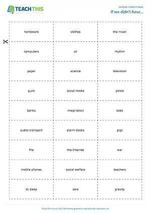 ESL second conditional game for upper-intermediate B2: describing, guessing, group practice