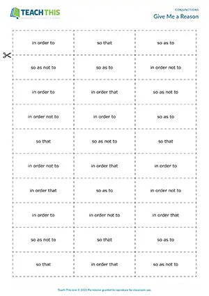 ESL subordinate conjunctions game preview upper-intermediate B2: sentence completion, group work